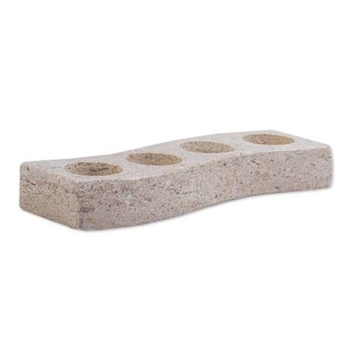 Alternate image for Four-Tealight Marble Candle Holder from Mexico On the Curve