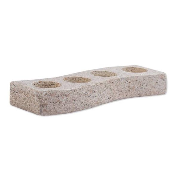 Alternate image for Four-Tealight Marble Candle Holder from Mexico On the Curve
