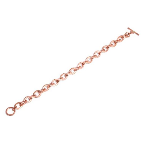 Alternate image for Handcrafted Copper Cable Chain Bracelet from Mexico Bright Attachment
