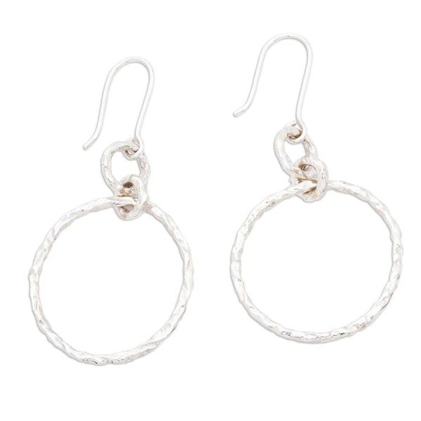 Alternate image for Taxco Sterling Silver Earrings Intimate Circle