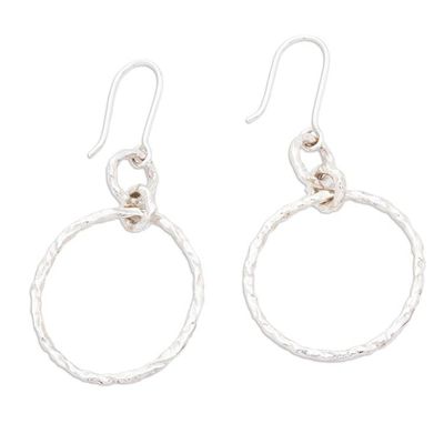 Alternate image for Taxco Sterling Silver Earrings Intimate Circle