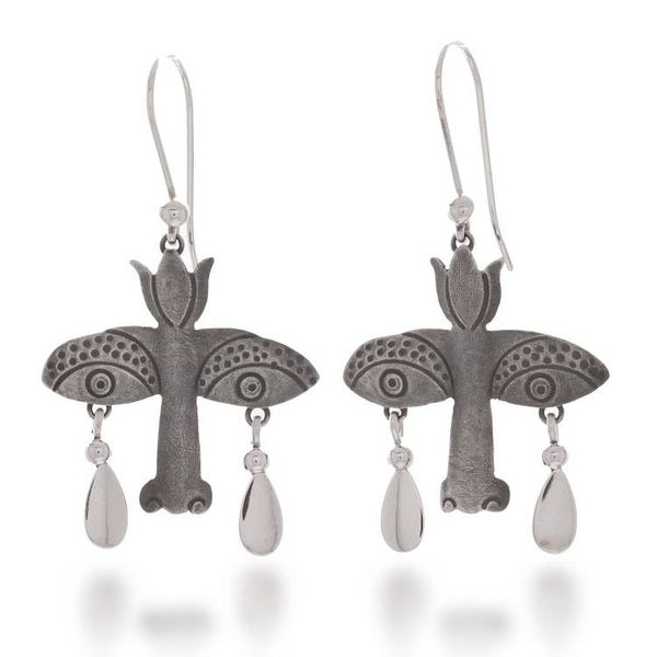 Alternate image for Artisan Crafted Earrings Taxco Sterling Silver Jewelry Mystical Vision