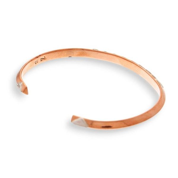 Alternate image for Geometric-Themed Copper and Taxco Silver Cuff Bracelet Chic Geometry