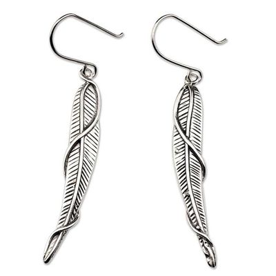 Alternate image for Handcrafted Art Nouveau Silver Earrings Nouveau Grace