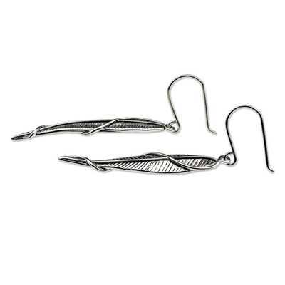 Alternate image for Handcrafted Art Nouveau Silver Earrings Nouveau Grace