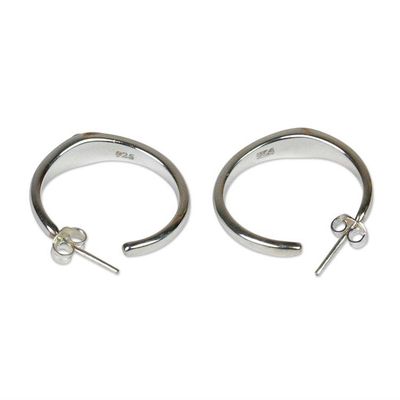 Alternate image for Half Hoop Earrings with Citrine Eclipse