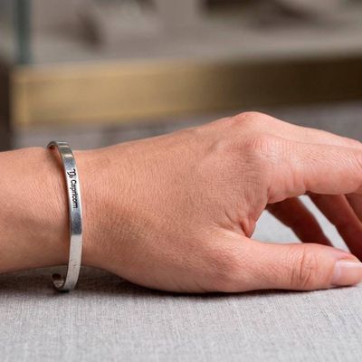 Alternate image for Unisex Polished Capricorn-Themed Sterling Silver Bracelet Capricorn Prestige