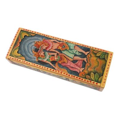 Alternate image for Hand-Painted Rama and Sita Jewelry Box Rama and Sitas Love