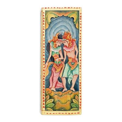 Alternate image for Hand-Painted Rama and Sita Jewelry Box Rama and Sitas Love