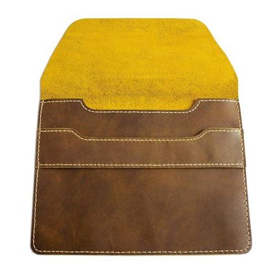 Alternate image for Rich Brown Leather Portfolio from Mexico Bold Business