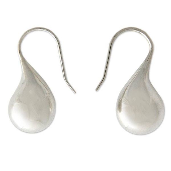 Alternate image for Sterling Silver Drop Earrings Moonlit Raindrops