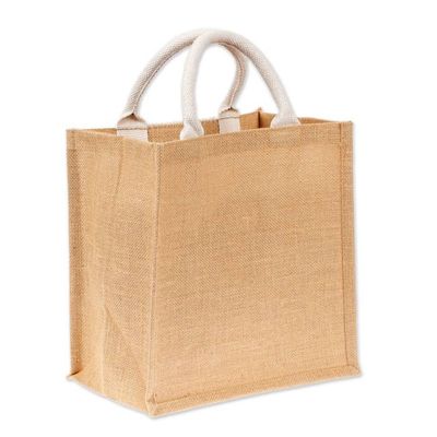 Alternate image for Jute Cotton Tote Shopping Bag with Intricate Macrame Accent Fabulous Fringe