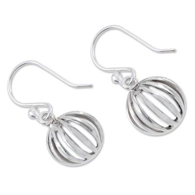 Alternate image for Hand Crafted Modern Sterling Silver Dangle Earrings Taxco Trends