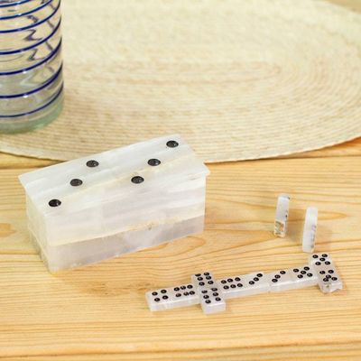 Primary image for Natural Onyx Domino Set from Mexico Earths Game