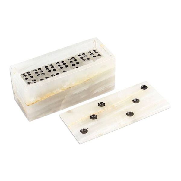 Alternate image for Natural Onyx Domino Set from Mexico Earths Game