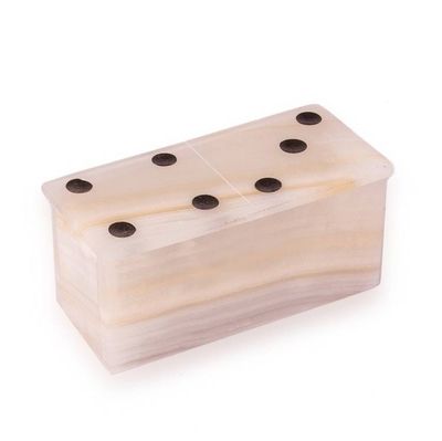 Alternate image for Natural Onyx Domino Set from Mexico Earths Game