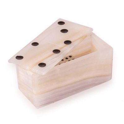 Alternate image for Natural Onyx Domino Set from Mexico Earths Game