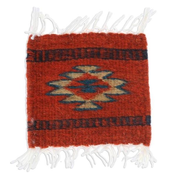 Alternate image for Zapotec coasters Set of 6 Aztec Sun