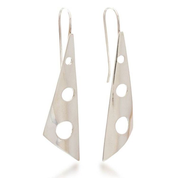 Alternate image for Mexican Taxco Silver Contemporary Drop Earrings Taxco Modern