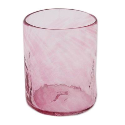 Alternate image for 7-Piece Recycled Glass Pitcher and Tumbler Set in Clear Pink Garden Relaxation in Rose