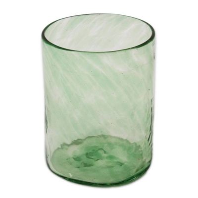 Alternate image for Handblown 7-Piece Pitcher and Tumbler Set in Clear Green Garden Relaxation in Green