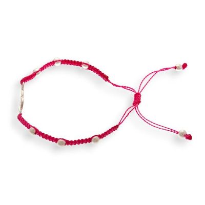 Alternate image for Handmade Adjustable Taxco Silver Macrame Elephant Bracelet Enchanting Elephant