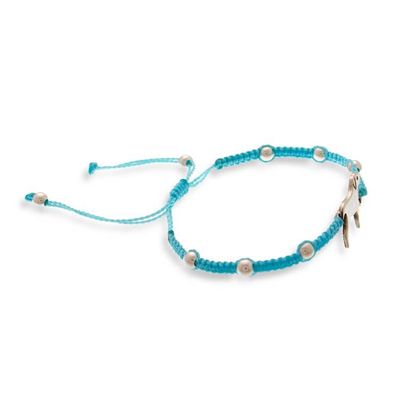 Alternate image for Taxco Silver Macrame Bracelet with Dog-Themed Pendant Enchanting Dog