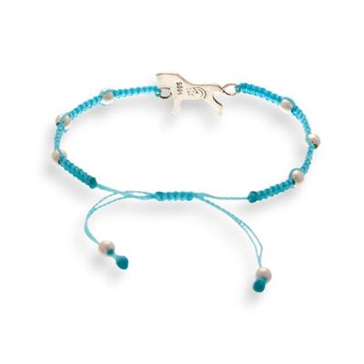 Alternate image for Taxco Silver Macrame Bracelet with Dog-Themed Pendant Enchanting Dog