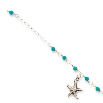 Alternate image for Sea-Inspired Reconstituted Turquoise Starfish Charm Bracelet Refreshing Stardom
