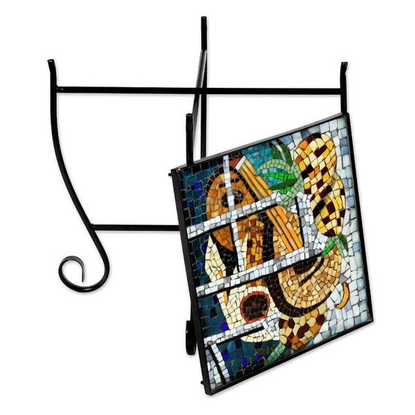 Alternate image for Stained glass folding table Mandolins and Pineapples