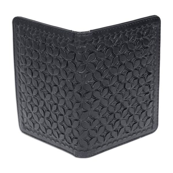 Alternate image for Patterned Blue Passport Holder Crafted in Mexico Midnight Traveler