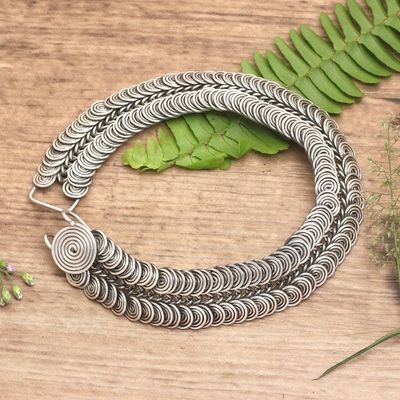 Primary image for Sterling silver Link Bracelet Snail Pass