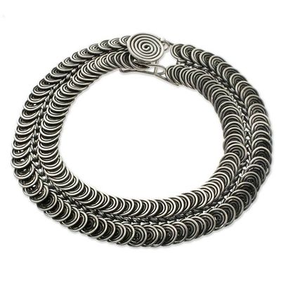 Alternate image for Sterling silver Link Bracelet Snail Pass