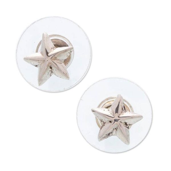 Alternate image for High-Polished Star-Shaped Sterling Silver Stud Earrings Immortal Icon