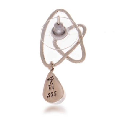Alternate image for Modern Onyx Taxco Silver Earrings with Intertwined Accents Intertwined Flair
