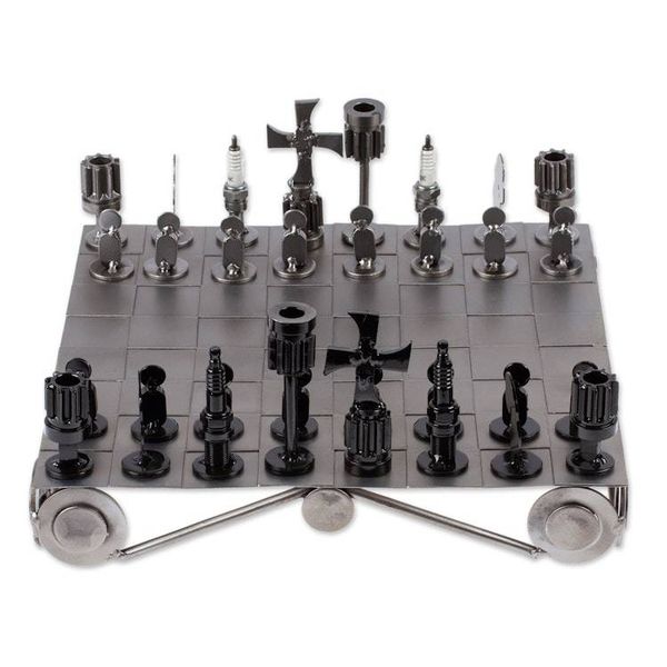 Alternate image for Unique Recycled Auto Part Chess Set Recycling Challenge