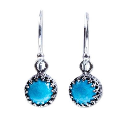 Alternate image for 950 Silver and Turquoise Earrings Taxco Treasure