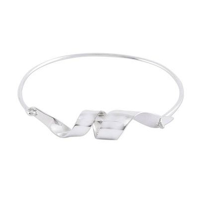 Alternate image for Taxco Sterling Silver Spiral Pendant Bracelet from Mexico Appealing Gleam