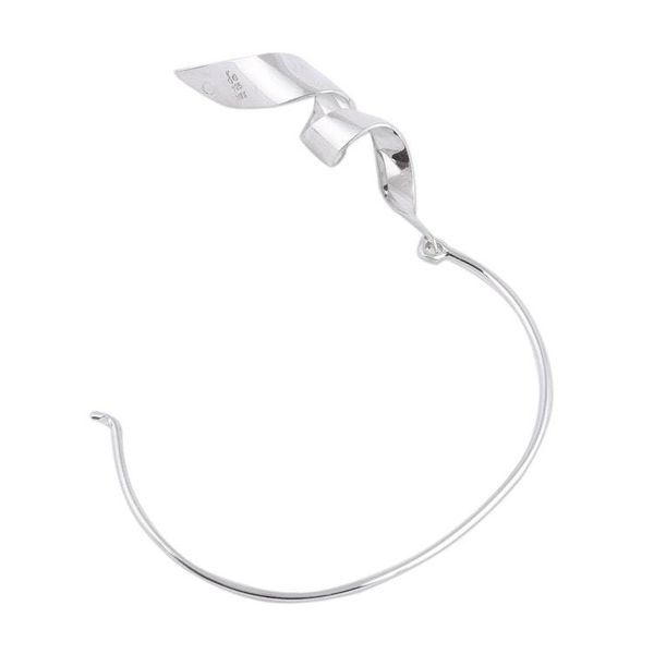 Alternate image for Taxco Sterling Silver Spiral Pendant Bracelet from Mexico Appealing Gleam
