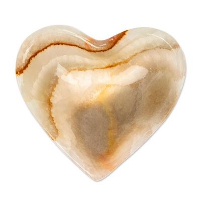 Alternate image for Heart-Shaped Hand-Carved Marble Catchall in Green and Grey Green Heart
