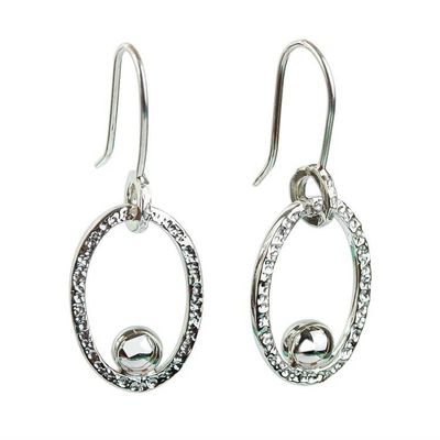 Alternate image for 950 Silver Taxco Mexico Dangle Earrings Bright Spark