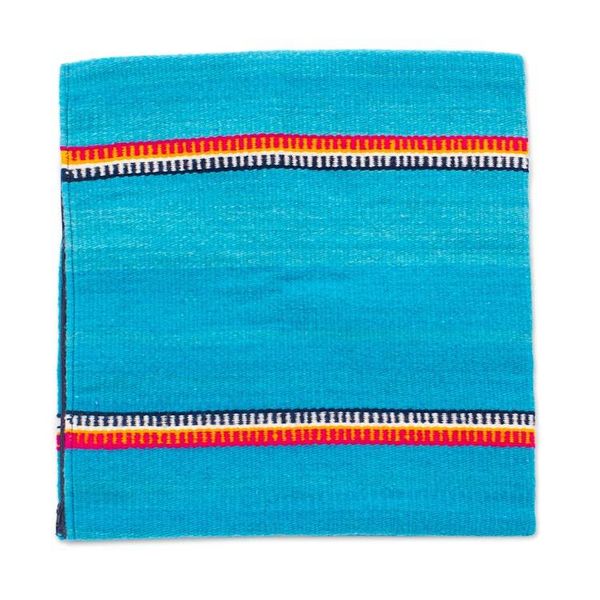 Alternate image for Diamond-Themed Zapotec Hand-Woven Wool Cushion Cover Dazzling Diamond