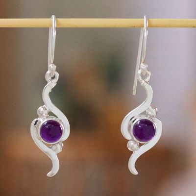 Primary image for Amethyst dangle earrings Flow