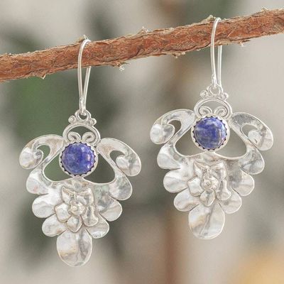 Alternate image for Lapis Lazuli Dangle Earrings in Sterling Silver One Wish