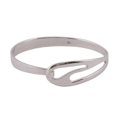 Alternate image for Modern Sterling Silver Bangle Bracelet from Mexico Osmosis