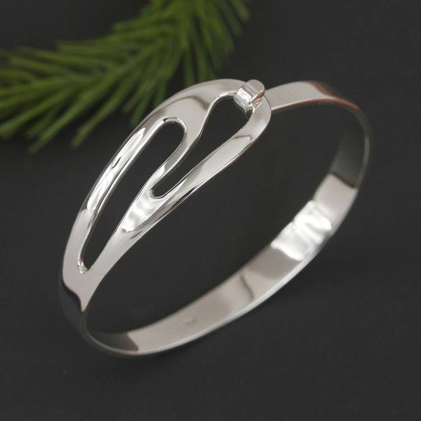 Alternate image for Modern Sterling Silver Bangle Bracelet from Mexico Osmosis