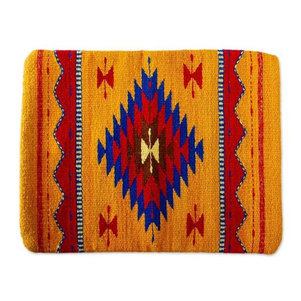 Alternate image for Multicolored Zapotec Wool Cushion Cover Diamond Tradition