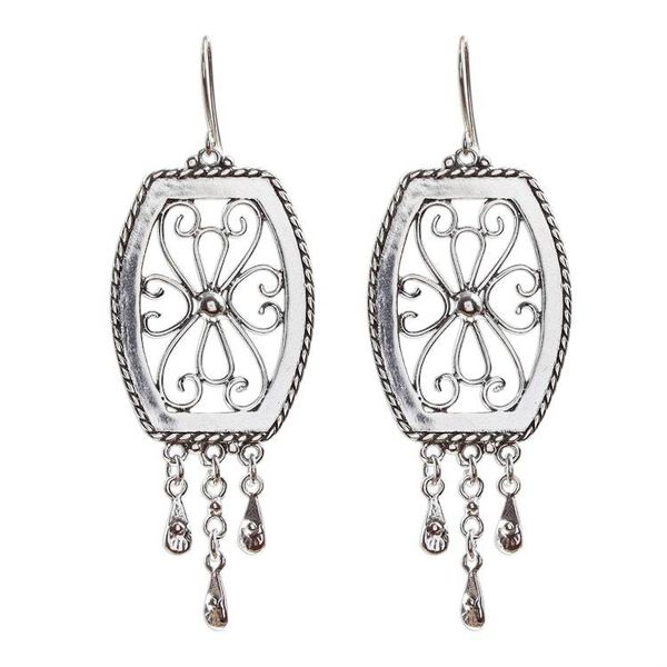 Alternate image for Ornate Sterling Silver Dangle Earrings Edens Gate