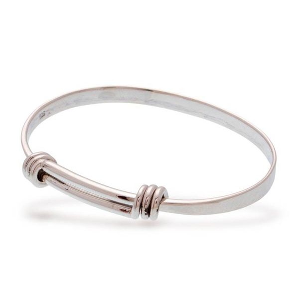 Alternate image for Simple Sterling Silver Bangle Bracelet Crafted in Mexico Gleaming Band