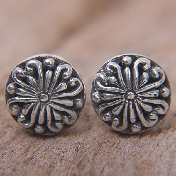 Alternate image for Sterling Silver Round Stud Earrings from Indonesia Bali Whirlpool
